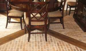 Кирпичный пол