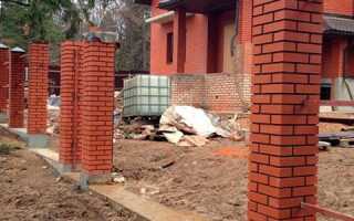 Сколько кирпичей в столбике?