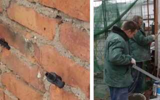 Технология инъектирования кладки из кирпича