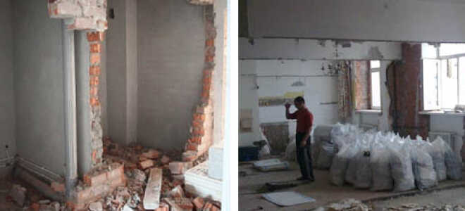 Цены и методы демонтажа стен из кирпича