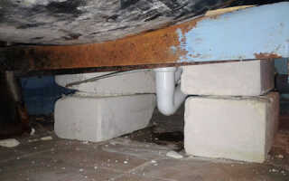 Как производится установка ванны на кирпичи?