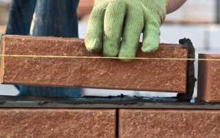 Размер кладки кирпича