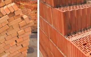 Количество кирпичей в 1 кв.м кладки