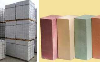 Характеристики, габариты и вес силикатных блоков