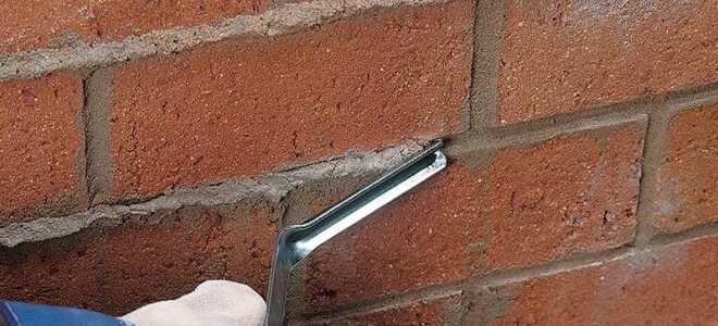 Расшивка швов кладки из кирпича