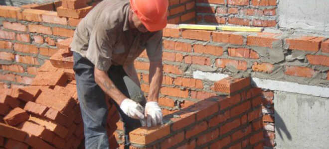 Технология устройства стен из кирпича