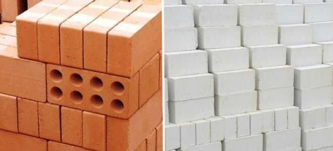 Отличие белого кирпича от красного