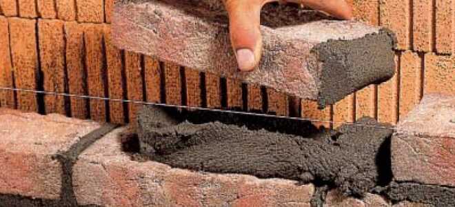 Раствор для кирпичной кладки