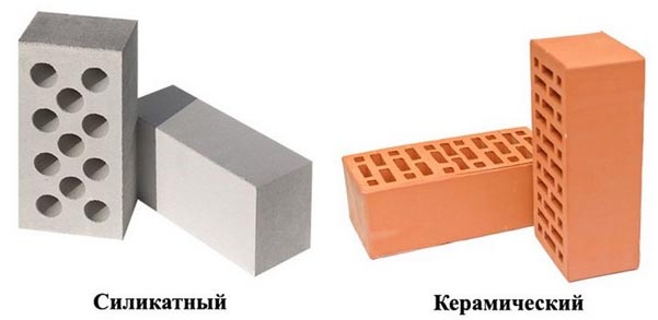 Силикатный и керамический кирпич