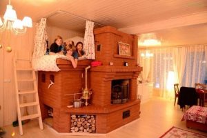Печь в центральной комнате