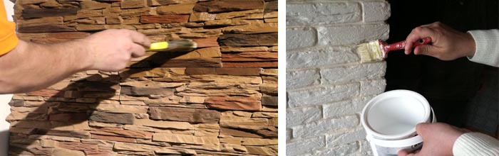 Обработка стен лаком